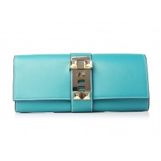 Hermes Medor Clutch Turquoise