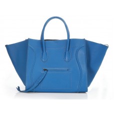 Celine Luggage Phantom Square Tote Bag Blue