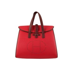 Hermes 08c Flap Bag Red