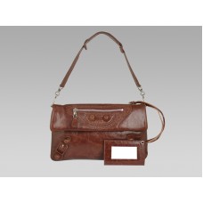 Balenciaga Giant Envelope In Leather Brown