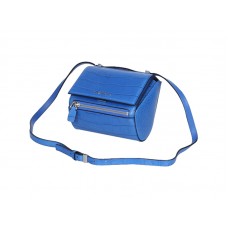 Givenchy Mini Pandora Box Bag Croc Leather Blue