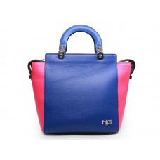 Givenchy Leather Hdg Convertible Tote Blue Pink