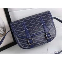 Goyard Chevron Belvedere Pm Messenger Bag Blue