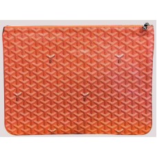 Goyard Chevron Senat Pochette Gm Orange sar0201496 Goyard Chevron Senat Pochette Gm Orange sar0201496