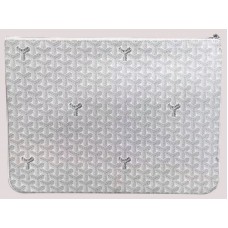 Goyard Chevron Senat Pochette Gm White sar0201499 Goyard Chevron Senat Pochette Gm White sar0201499