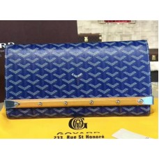 Goyard Chevron Monte Carlo Bois Clutch Blue Goyard Chevron Monte Carlo Bois Clutch Blue