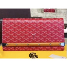 Goyard Chevron Monte Carlo Bois Clutch Red Goyard Chevron Monte Carlo Bois Clutch Red