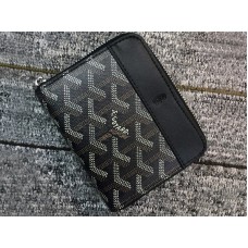 Goyard Chevron Small Zip Wallet Black Goyard Chevron Small Zip Wallet Black