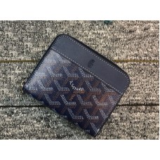 Goyard Chevron Small Zip Wallet Dark Blue Goyard Chevron Small Zip Wallet Dark Blue