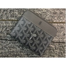 Goyard Chevron Small Zip Wallet Grey Goyard Chevron Small Zip Wallet Grey