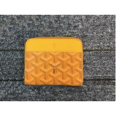 Goyard Chevron Small Zip Wallet Yellow Goyard Chevron Small Zip Wallet Yellow
