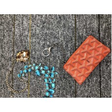 Goyard Coin Purse Keychain Orange Goyard Coin Purse Keychain Orange