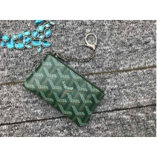 Goyard Coin Purse Keychain Green Goyard Coin Purse Keychain Green