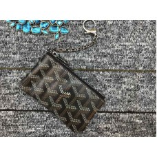 Goyard Coin Purse Keychain Coffee Goyard Coin Purse Keychain Coffee