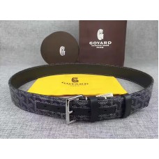 Goyard Chevron Goyardine Leather Belt Grey Goyard Chevron Goyardine Leather Belt Grey