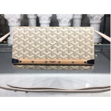 Goyard Monte Carlo Clutch With Strap Pm Beige