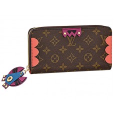 Louis Vuitton Monogram Canvas Zippy Wallet Totem Flamingo