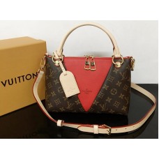 Louis Vuitton Monogram Canvas V Tote Bb Red m43966