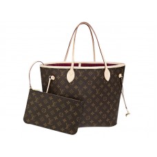Louis Vuitton Monogram Neverfull Mm Fuchsia